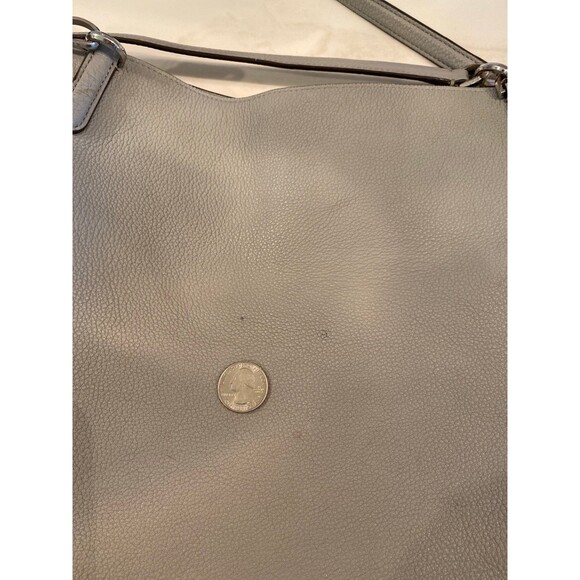 Kate Spade Bag Large Triple Compartment Gray Shoulder Purse Tote - Picture 11 of 12